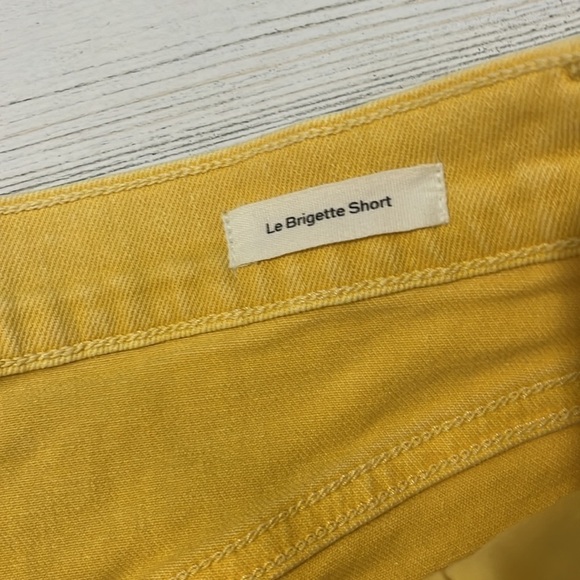 Frame Yellow Le Brigette Shorts Size 26 - Picture 4 of 9